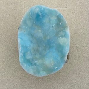 Elegant Blue Stone Aragonite Ring